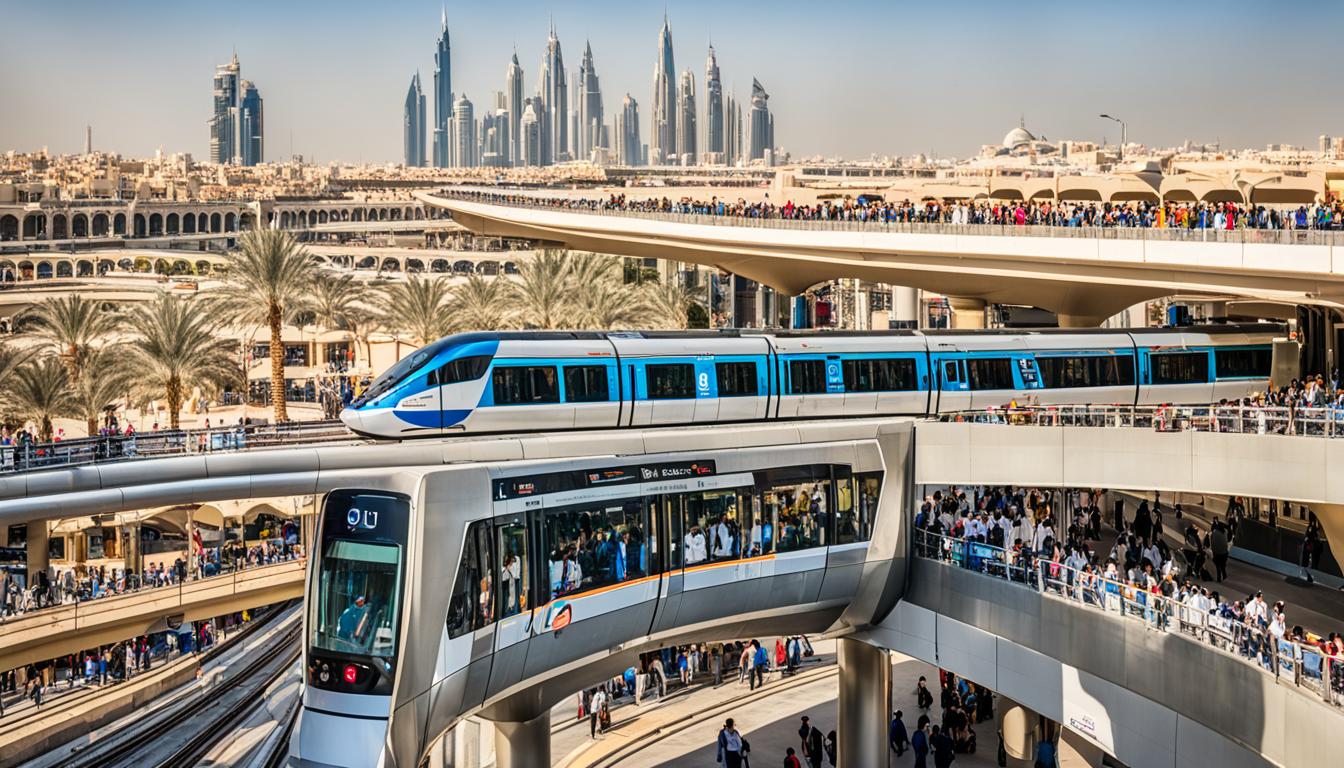 how to get to monorail dubai by metro
