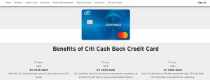 3. Citi Cashback Credit Card