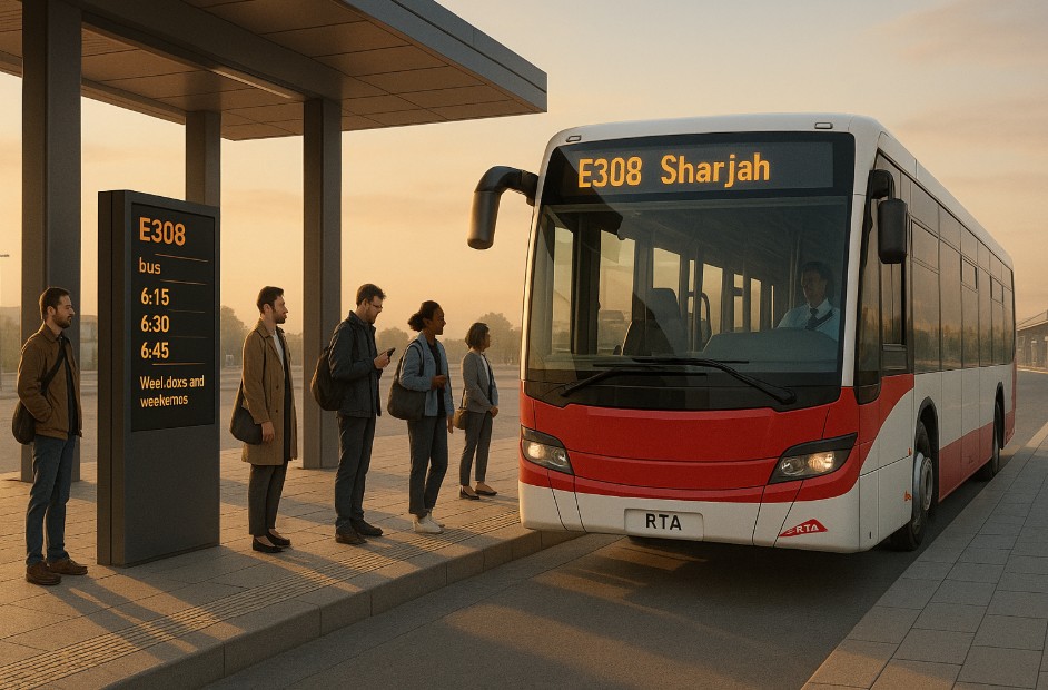 E308 Bus Route – Updated Route Map & Timings for 2025 - Dubai News