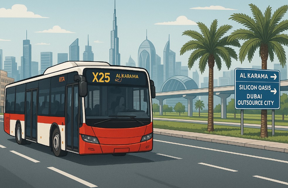 x25 bus route
