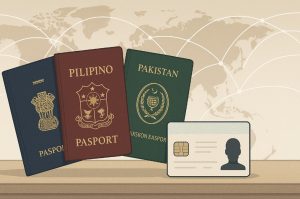 How does passport nationality influence visa-free access for UAE residents
