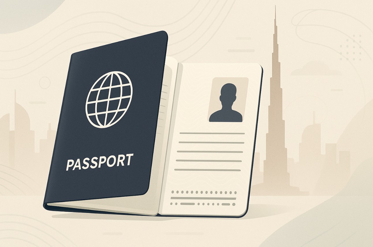uae visa passport cover page requirement